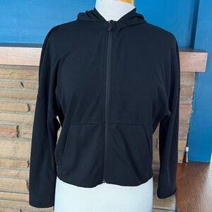 lululemon athletica Black Cropped full zip Hoodie